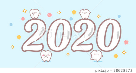 cartoon tooth hold 2020 58628272