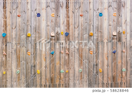 Old wood climbing wall Old wood climbing wall 58628846