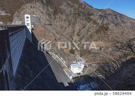 【奥多摩湖 水力発電】 【奥多摩湖 水力発電】 58629404
