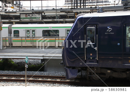 品川駅に姿を現した埼京線直通の相鉄12000系 58630981