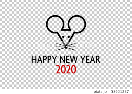 年賀状2020 ねずみ 年賀状2020 ねずみ 58631287