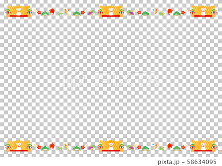 Frame material-New Year (child year) 2 tech Frame material-New Year (child year) 2 tech 58634095