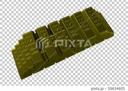 Gold bullion image (jackpot, wealth, rich, etc./transparent material) Gold bullion image (jackpot, wealth, rich, etc./transparent material) 58634605