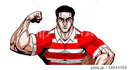 ラガー,ラグビー,スポーツ,日本代表,劇画,漫画,筋肉,ボディビル,マッチョ,ポーズ,正面,白背景, ラガー,ラグビー,スポーツ,日本代表,劇画,漫画,筋肉,ボディビル,マッチョ,ポーズ,正面,白背景, 58634760