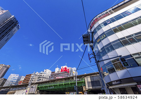 五反田駅前の風景 山手線のガード 58634924