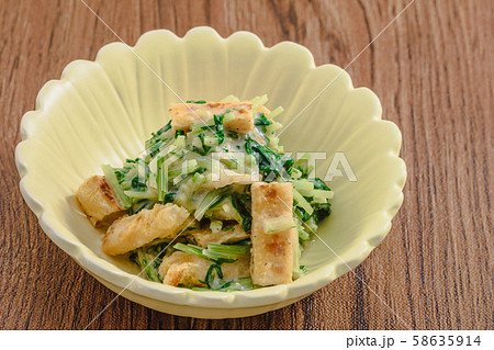 水菜の白みそ和え 水菜の白みそ和え 58635914