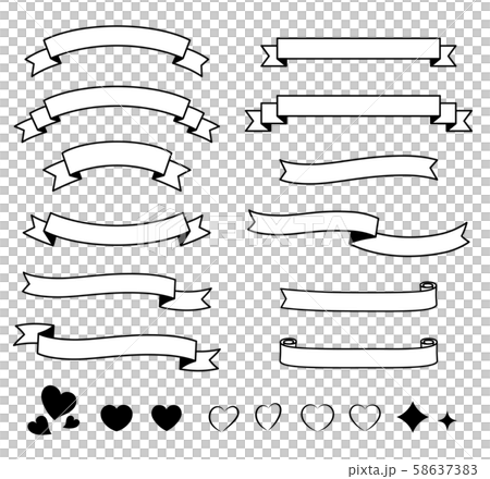 Title ribbon frame set Title ribbon frame set 58637383