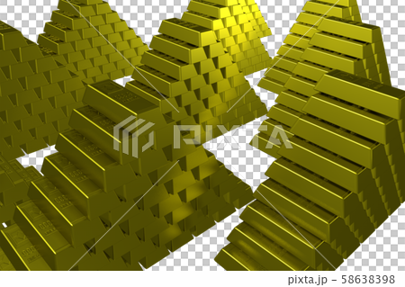 Gold bullion image (jackpot, wealth, rich, etc./transparent material) 58638398