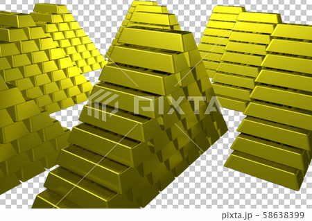 Gold bullion image (jackpot, wealth, rich, etc./transparent material) Gold bullion image (jackpot, wealth, rich, etc./transparent material) 58638399