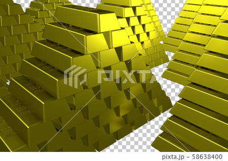 Gold bullion image (jackpot, wealth, rich, etc./transparent material) 58638400