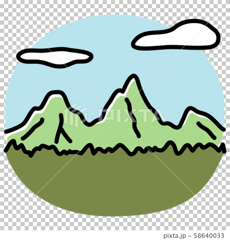 mountain cartoon stock illustration 58640033 pixta mountain cartoon stock illustration