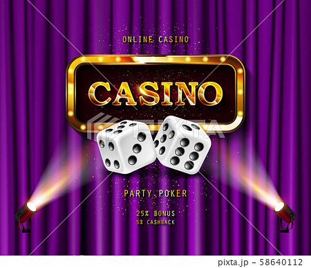 Shining sign Casino banner 58640112
