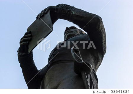 An ancient monument to famous Russian poet and governor Gavril Derzhavin 58641384