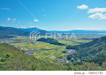 【賤ヶ岳山頂展望台より長浜市内】 滋賀県長浜市木之本町飯浦 58641792