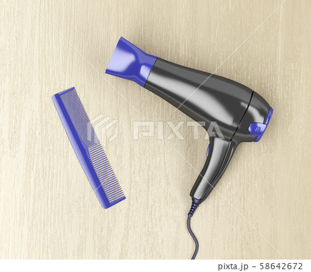 Hair dryer and comb 58642672