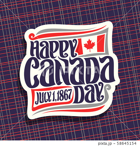 Vector logo for Canada Day Vector logo for Canada Day 58645154