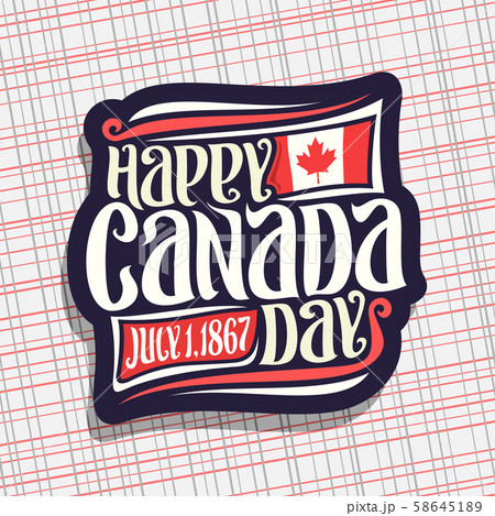 Vector logo for Canada Day Vector logo for Canada Day 58645189