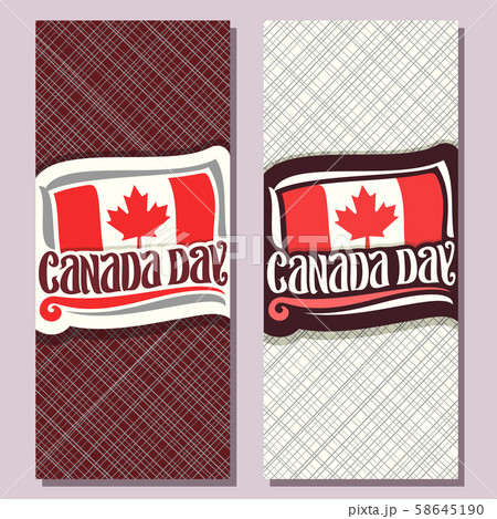 Vector greeting cards for Canada Day 58645190
