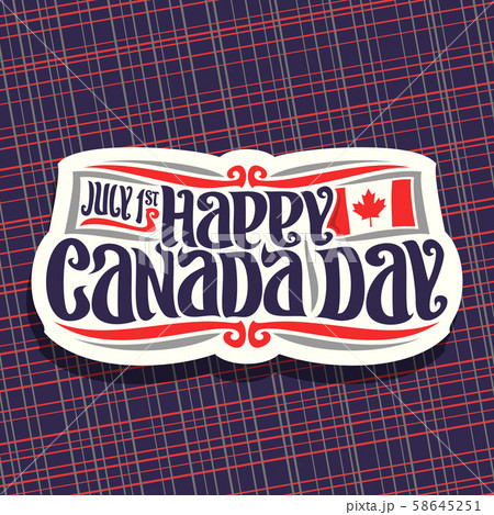 Vector logo for Canada Day Vector logo for Canada Day 58645251