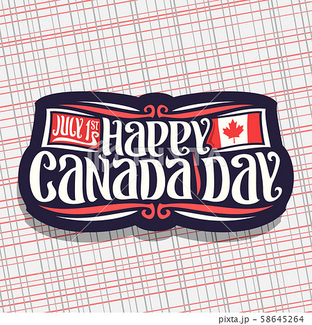 Vector logo for Canada Day Vector logo for Canada Day 58645264