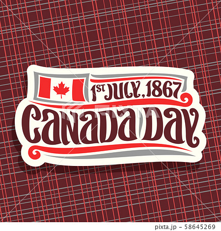 Vector logo for Canada Day Vector logo for Canada Day 58645269