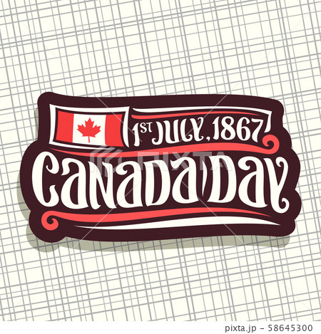 Vector logo for Canada Day Vector logo for Canada Day 58645300