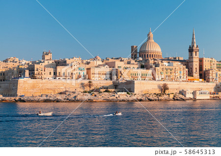 Valletta, Malta. Summer landscape 58645313