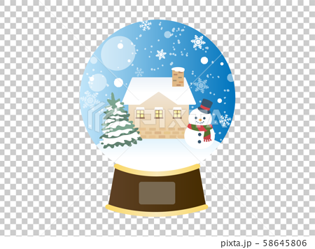 Illustration Of A Beautiful Snow Dome Stock Illustration