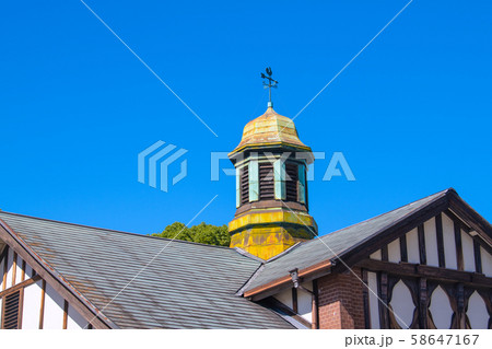 日本の東京都市景観 原宿駅などを望む 58647167