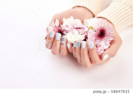 Spa salon. Hand care. Female manicure. Spa salon. Hand care. Female manicure. 58647635