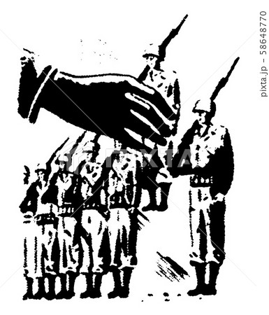 Hand Holding Military Toy Figurine, vintage 58648770