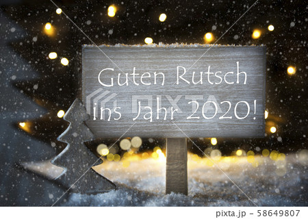 White Christmas Tree, Guten Rutsch 2020 Means 58649807