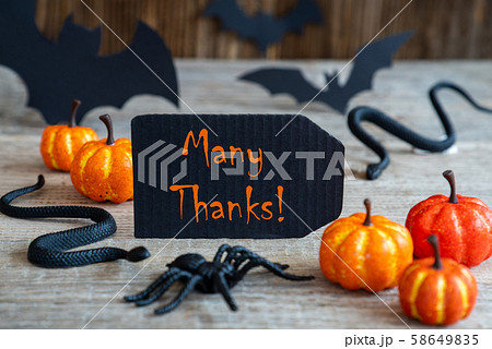 Black Label, Text Many Thanks, Scary Halloween 58649835