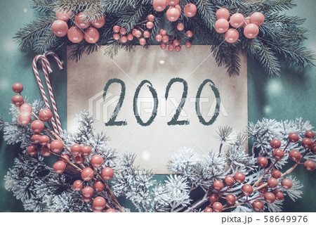 Christmas Garland, Fir Tree Branch, Snowflakes, Christmas Garland, Fir Tree Branch, Snowflakes, 58649976
