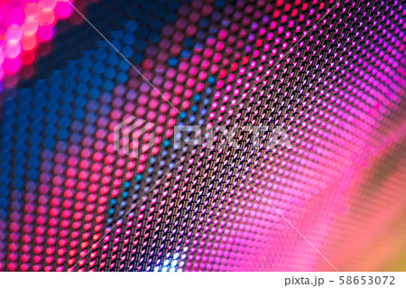 CloseUp LED blurred screen. LED soft focus CloseUp LED blurred screen. LED soft focus 58653072