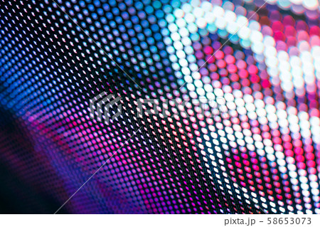 CloseUp LED blurred screen. LED soft focus CloseUp LED blurred screen. LED soft focus 58653073