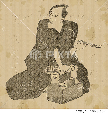 浮世絵　町人　その14　vintage 58653425