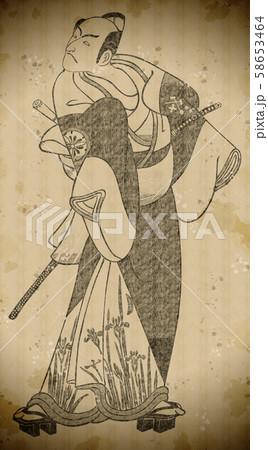 浮世絵　歌舞伎役者　その22　vintage 58653464