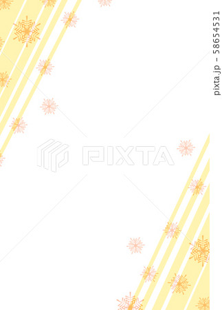 雪の結晶背景 58654531
