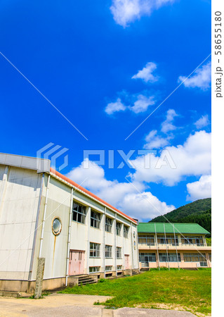 唐津市立厳木小学校天川分校閉校 歴史的記録 佐賀県唐津市 の写真素材