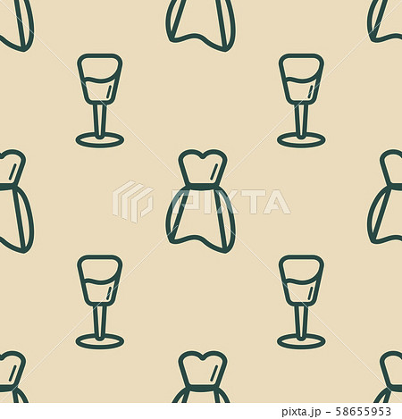 Wedding background seamless pattern in modern flat style 58655953