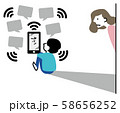SNSばかりしている子供 58656252
