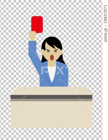 先輩社員のジャッジメント 58657871