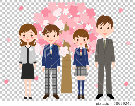 家族　男女　卒業　入学 58659243