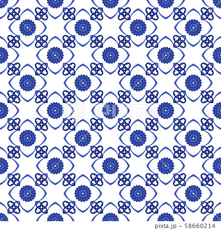 Azulejos portuguese traditional ornamental tile pattern 58660214