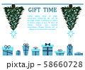 vector illustration of Christmas tree and gifts 58660728