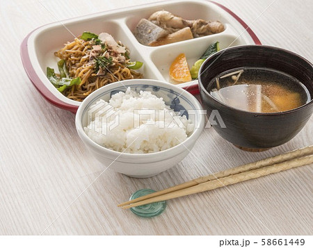 老人・シニアが食べやすいワンプレート介護食【介護用弁当】昼食イメージ 58661449