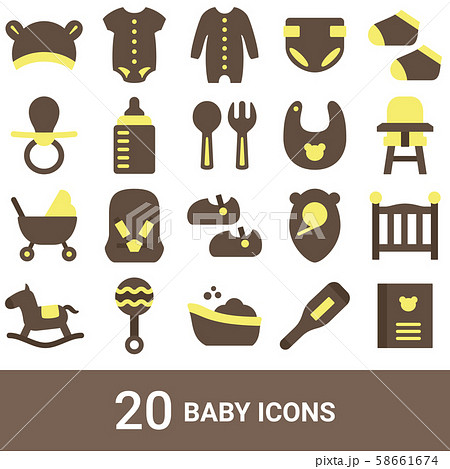 商品アイコン ベビー カラー 20セット 商品アイコン ベビー カラー 20セット 58661674