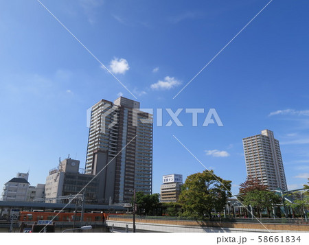 尼崎駅周辺の都市景観　阪神尼崎駅北口周辺の景観 58661834