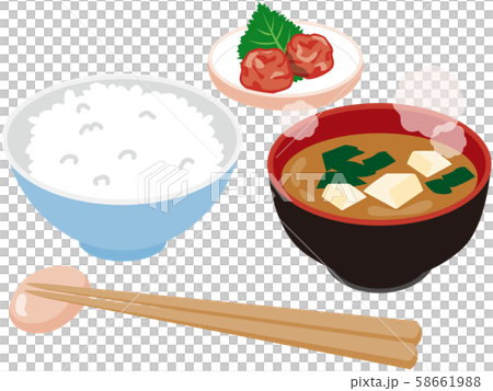 ご飯 味噌汁 ご飯 味噌汁 58661988